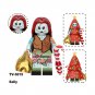 8Pcs 2025 Christmas Theme Minifigures Grinch Jack Sally Santa Rex Elf Mini Block