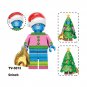 8Pcs 2025 Christmas Theme Minifigures Grinch Jack Sally Santa Rex Elf Mini Block