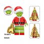8Pcs 2025 Christmas Theme Minifigures Grinch Jack Sally Santa Rex Elf Mini Block