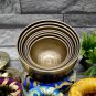 Natural Bronze singing bowl set of 7 - Nepalese sound Healing Chakra Bowls Kasa