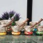 SINGING BOWL SET OF 7-CHAKRAS HEALING SOUND BOWLS-SILVER PLATED SINGING BOWL