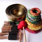7- 12 inch Handmade Sound Healing Chakra Bowls set of 7 -- Seven Chakra Healing