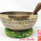 12 INCH FULL MANTRA CARVED BOWLS-HIMALAYAN SOUND BOWLS YOGA HEALING MEDITATION