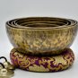 FULL MOON SINGING BOWLS SET OF 7- SEVEN CHAKRA SOUND THERAPY MOON BOWL