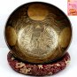 10 inch Buddha Singing Bowls -Tibetan Mantra carve 26 cm Healing bowl from nepal