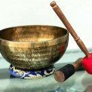 10 inch mantra carved singing bowls Nepal- Om mane bowls- Sound Healing Meditati