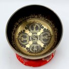 10 inch Double Dorje Carve Tibetan singing bowls for mediation healing yoga