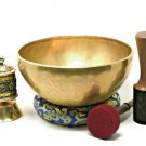 11 Inches B Crown Chakra Singing Bowls - Tibetan Singing Bowls from Nepal