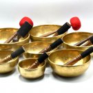 8-12 inch Singing bowl Set of 7- Seven chakra Healing Sound Bath Chakra Notes