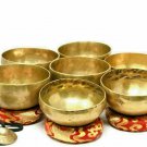 singing bowl set of 7- 5 inches singing bowls chakra - Meditation Healing A-G