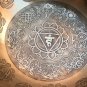 13 inch diameter singing bowl- Seven chakra Carved Tibetan Bowls with mallet cus