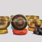 Seven chakra Healing singing bowl set of 7 - Tibetan singing bowls set seven