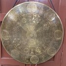 Glorious Flower of life Geometry carved  22 inches Gong - Large Healing Gongs NP