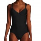 Land's End Tummy Control Princess One Piece Swimsuit- Black