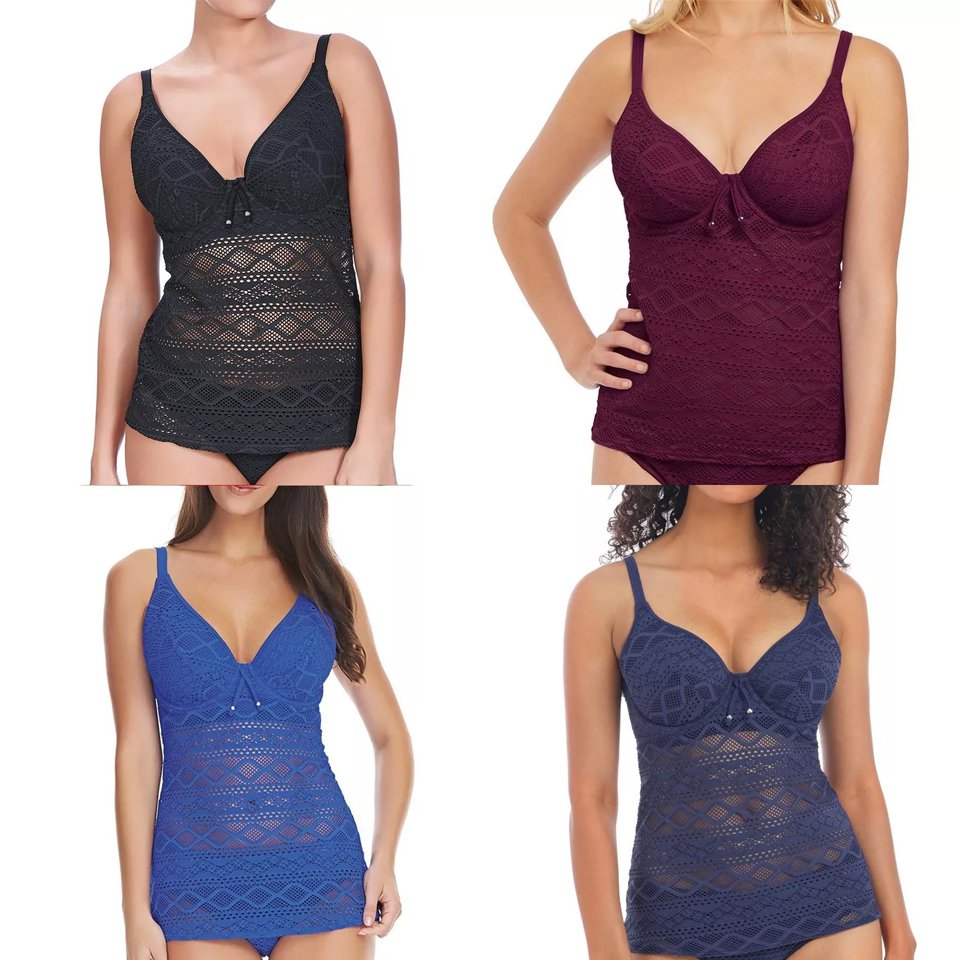 Swimwear Underwired Padded Tankini Top
