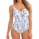 Womens V Neck Swimsuit Swimming Costume Multi