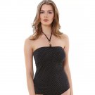 Sagittarius Bandeau Tankini Underwired Womens Swimwear Black