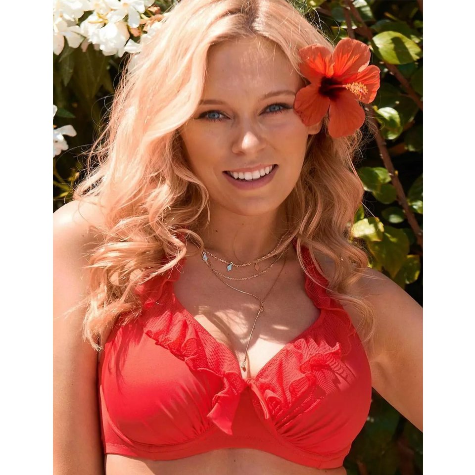 Mardi Gras Bikini Womens Underwired Halterneck Swimwear