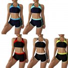 Women Plain Swim Shorts Bikini Swimwear Boy Shorts Yoga Sports Gym Briefs Bottom