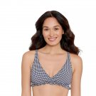 Women Plain Swim Blue Gingham Bikini Top Women’s Size XL