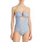 Womens Strapless Cut-Out Beachwear One-Piece Swimsuit