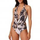Womens One-Piece Swimsuit Black Size Large Bikini