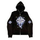Trendy Cross Hip Hop Zipper Long Sleeves Hoodie
