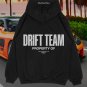 Drift Team Racing Print Long Sleeve Fleece-lined Hoodie