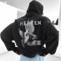 Vintage Peace Heaven Print Fleece-lined Hoodie