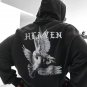 Vintage Peace Heaven Print Fleece-lined Hoodie