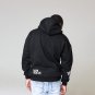 ""New Way Of Life"" Puff Print Long Sleeve Fleece-lined Hoodie