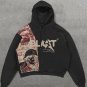 Statement Street Style Vintage Print Long Sleeve Hoodie
