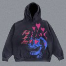 Fall In Love Skull Print Hoodies