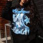 Street Fashion âLiquid Metalâ Printed Long Sleeve Hoodie