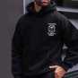 Stuck Between IDK IDC And IDGAF Graphic Black Hoodie