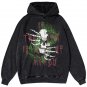 Personalized Skull Print Washed Hoodie