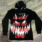 Contrast Color Personalized Letter Print Casual Men'S Hoodie
