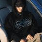 Contrast Color Statement Print Men'S Hoodie