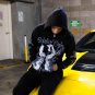 Street Trend Faith Cross Print Men'S Zip Hoodie