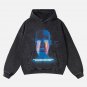 The Supermade Dark Style Hooded Loose Sweatshirt - 1697