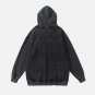 The Supermade Washed Skull Wings Hoodie