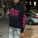 Contrast Letters Personalized Print Long Sleeve Men'S Hoodie
