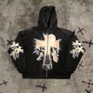 Angelic Moonlight Black Zip Up Hoodie