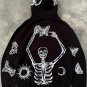 Retro Street Skull Print Fleece-lined Zip-ups Hoodie