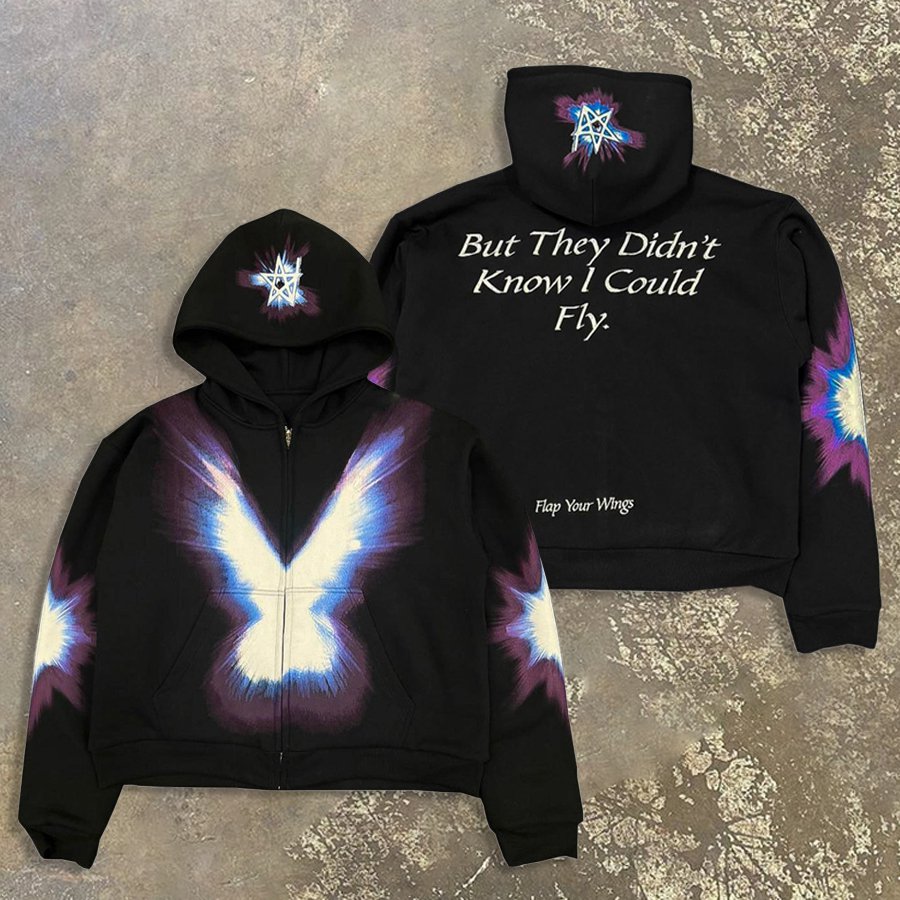 But They Didn't Know I Could Fly Zip Up Hoodie