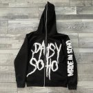 PASY SOHO Puff Print Fleece Full Zip Up Hoodie