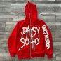 PASY SOHO Puff Print Fleece Full Zip Up Hoodie