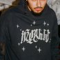 Morbid Printed Fleece-lined Long Sleeve Hoodie