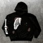 Personalized Skull Skeleton Foam Print Casual Men'S Hoodie