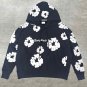 Personalized Punk Puff Print Long Sleeve Fleece-lined Hoodie